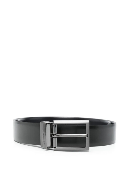  Karl Lagerfeld Ceinture à Design Réversible - Bleu 