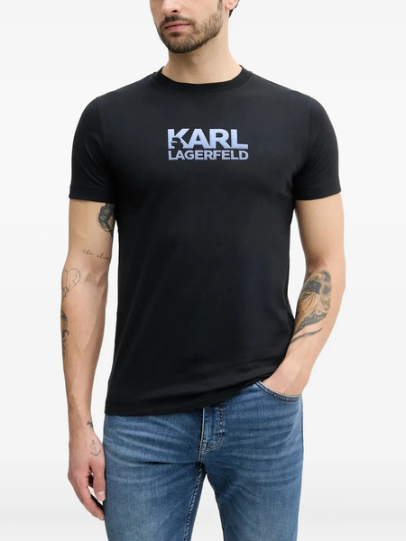  Karl Lagerfeld T-shirt à Logo Imprimé - Noir 