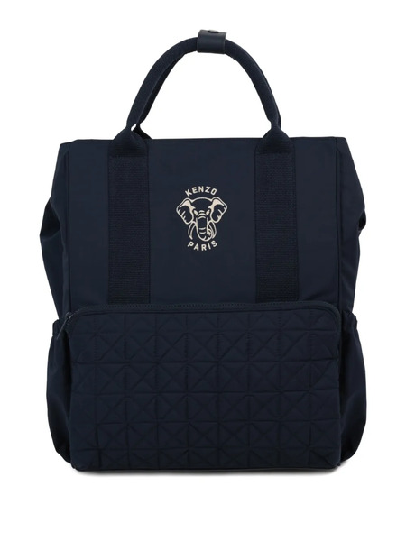  Kenzo Kids Sac à Langer à Empiècement Matelassé - Bleu 