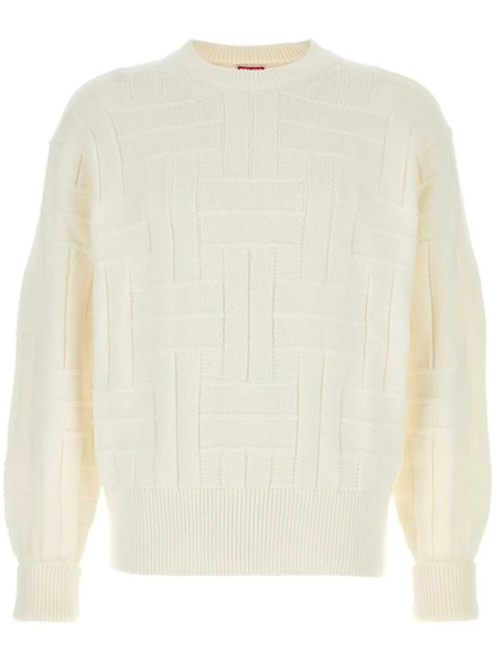  Kenzo Pull En Coton - Blanc 