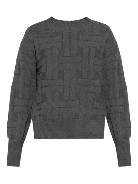  Kenzo Pull En Maille Texturée - Gris 