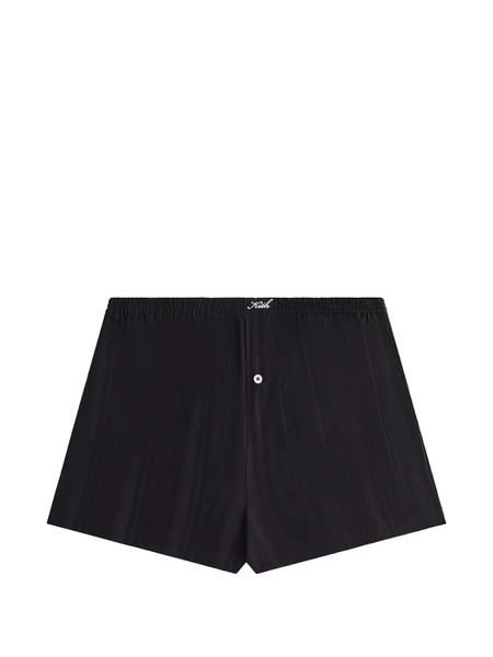  Kith Ida Ii Striped Boxer Shorts - Noir 