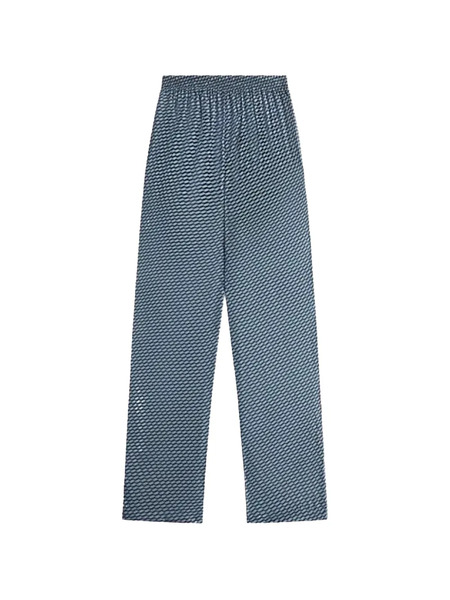  Kith Ida Monogram Silk Trousers - Bleu 