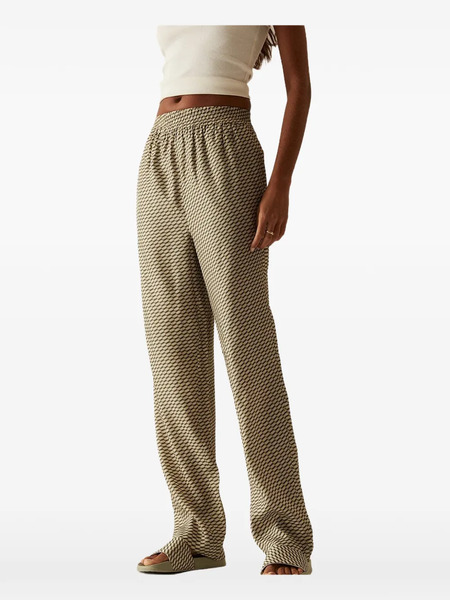  Kith Ida Monogram Silk Trousers - Tons Neutres 