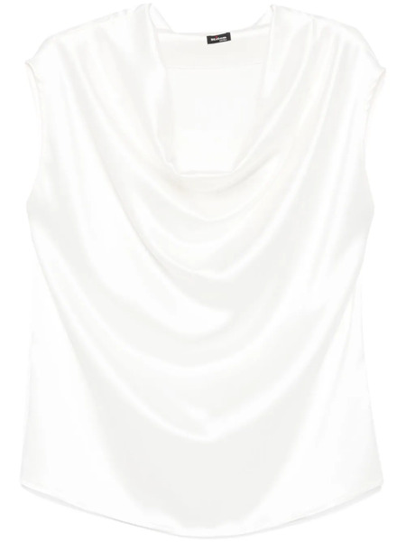  Kiton Blouse à Détail Drapé - Blanc 