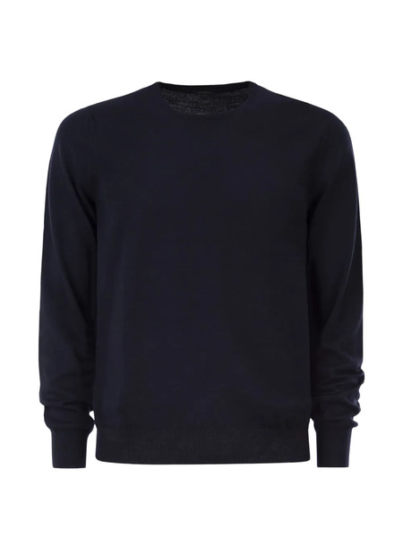  Kiton Pull à Col Rond - Bleu 