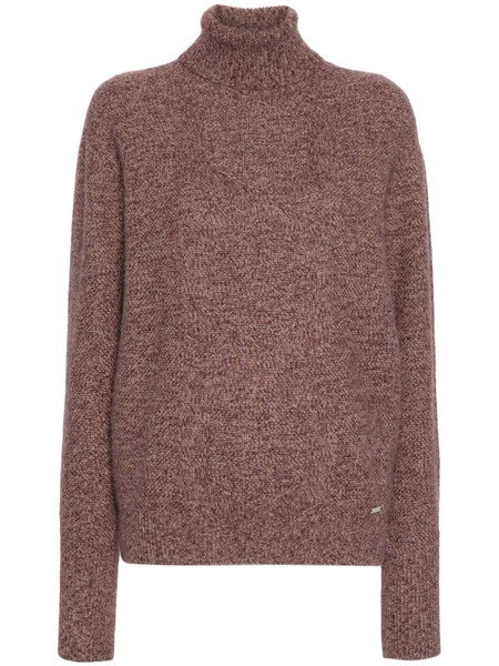  Kiton Pull à Col Roulé - Rouge 