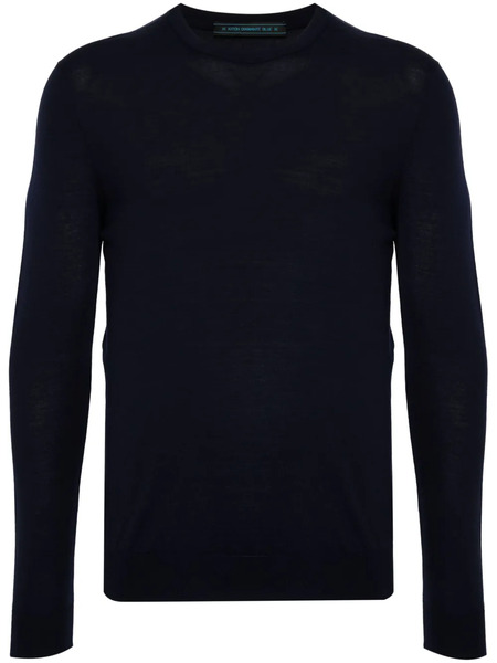  Kiton Pull En Laine - Bleu 