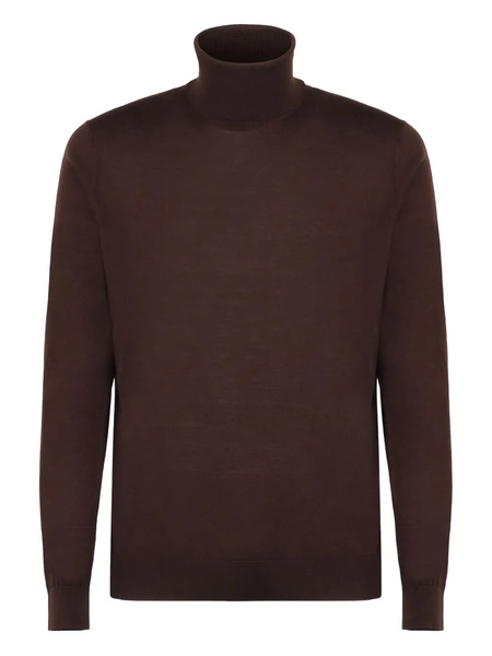  Kiton Pull En Laine - Marron 