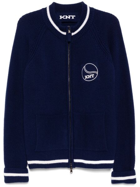  Kiton Veste à Patch Logo - Bleu 