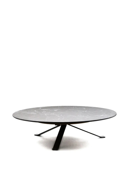  Knindustrie Marble-effect Coffee Table (50cm) - Noir 