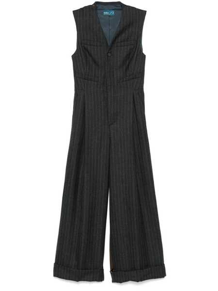  Kolor Combinaison Ample Rayée - Gris 