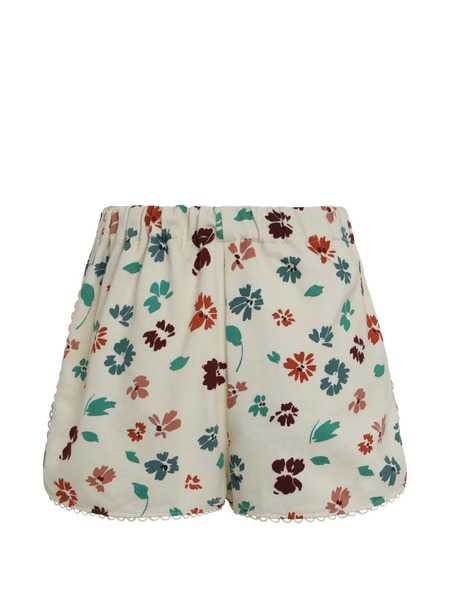  Kristina Ti Short En Coton à Fleurs - Tons Neutres 