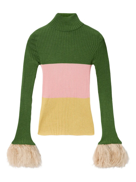  La Doublej Pull à Logo Brodé - Vert 