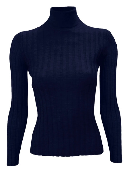  La Rose Pull Côtelé - Bleu 