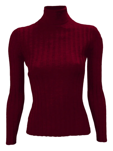  La Rose Pull Côtelé - Rouge 