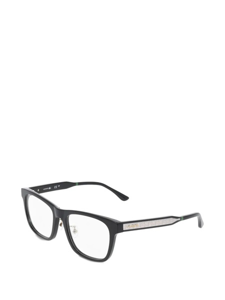  Lacoste Monogram-patterned Square-frame Glasses - Noir 