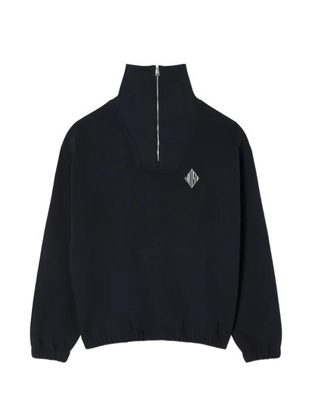  Lacoste Pull à Col Zippé - Bleu 