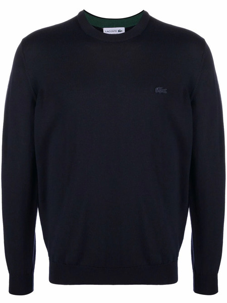  Lacoste Pull à Logo Brodé - Bleu 