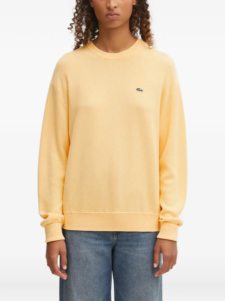  Lacoste Pull à Logo - Jaune 