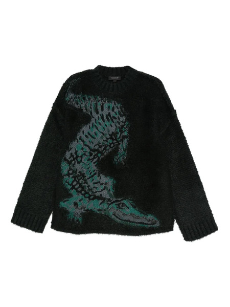  Lacoste Pull à Motif Jacquard - Noir 