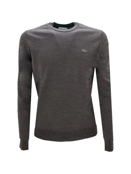  Lacoste Pull à Patch Logo - Gris 