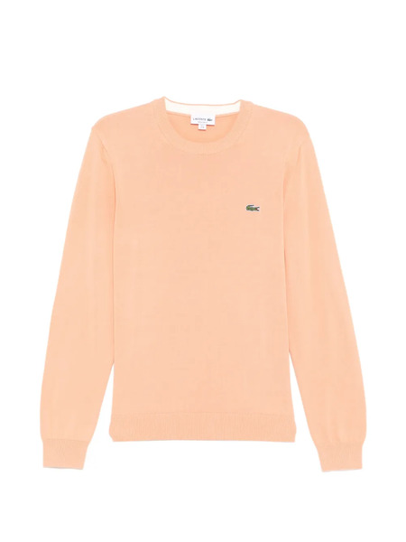  Lacoste Pull à Patch Logo - Orange 
