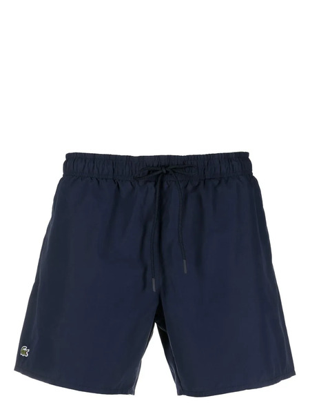  Lacoste Short De Bain à Patch Logo - Bleu 