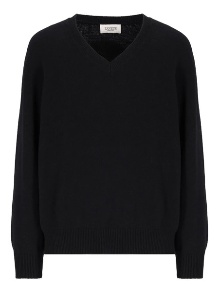  Laneus Pull à Col V - Noir 