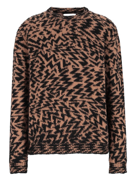  Laneus Pull à Motif Abstrait - Marron 