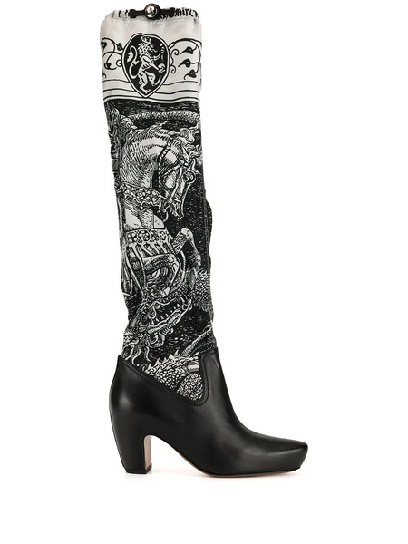  Lanvin Bottes Saint Georges And The Dragon - Noir 