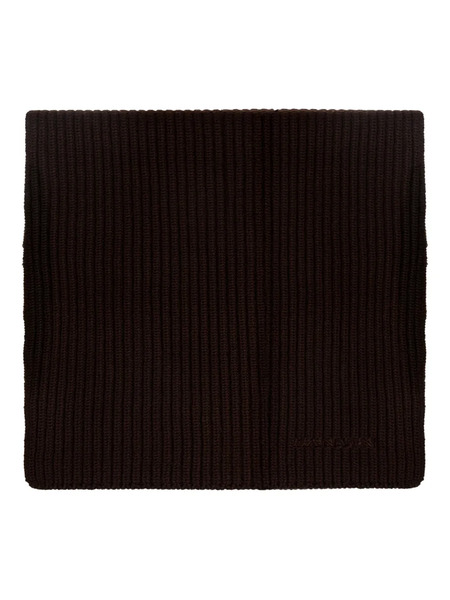  Lanvin écharpe Côtelée En Laine - Marron 