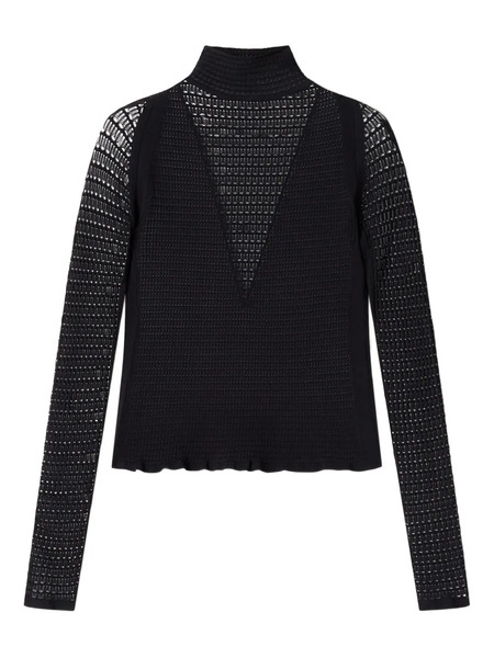  Lanvin Pull à Col Roulé - Noir 