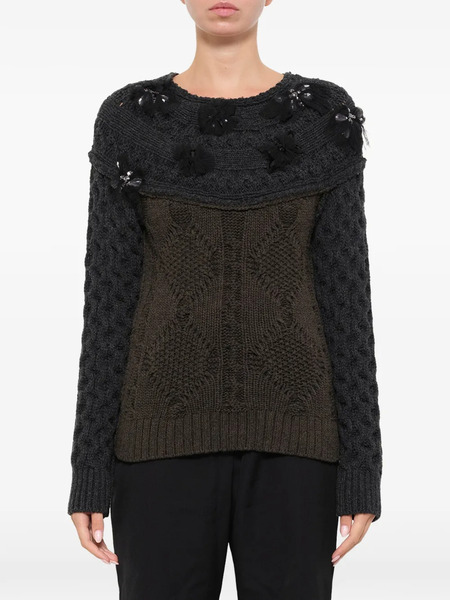  Lanvin Pull En Maille épaisse - Gris 
