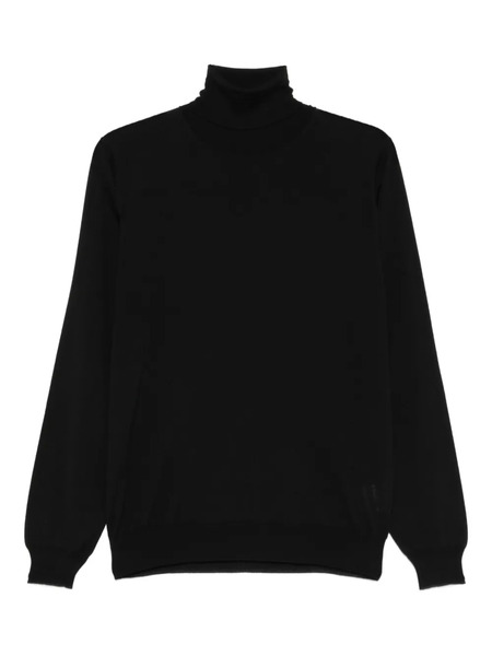  Lardini Pull à Col Cheminée - Noir 