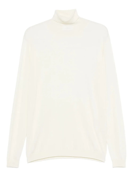  Lardini Pull à Col Roulé - Blanc 