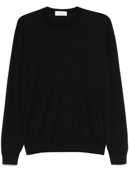  Lardini Pull En Maille Fine - Noir 