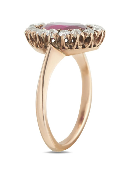 Lb Exclusive Ruby And Diamond Ring - Rose 