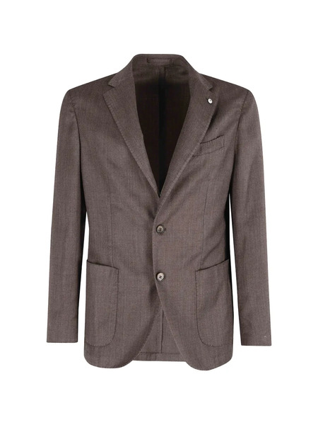  L.b.m. Blazer à Revers Crantés - Marron 