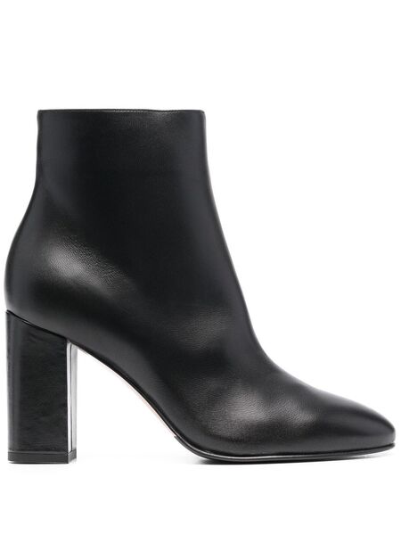  Le Silla Bottines Elle 90 Mm En Cuir - Noir 