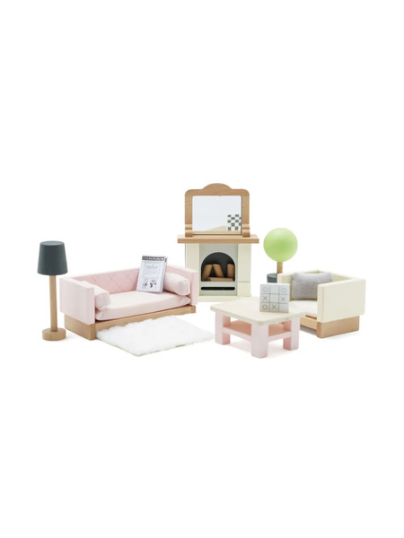  Le Toy Van Ensemble Doll House Sitting Room Furniture - Rose 