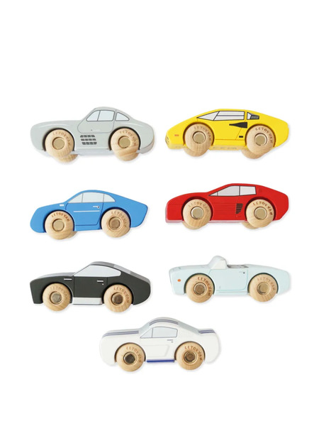  Le Toy Van Figurines Classic Wooden Sports Cars - Rouge 