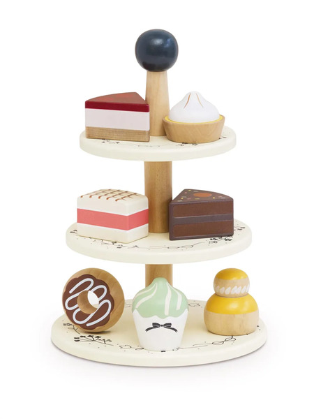  Le Toy Van Figurines Three Tier Cake Stand - Tons Neutres 