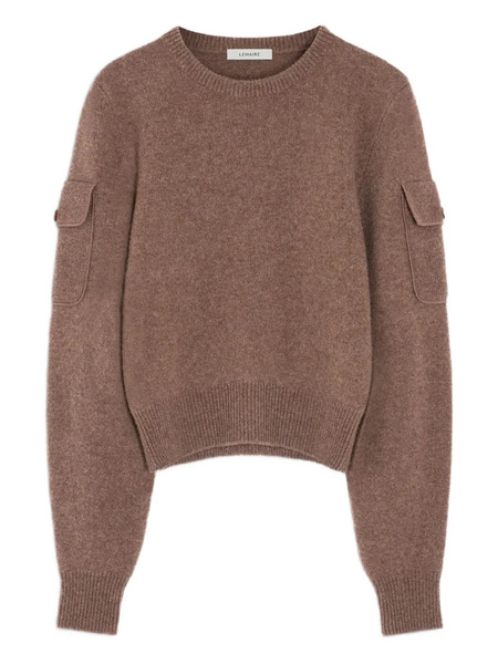  Lemaire Pull à Manches à Poches - Marron 