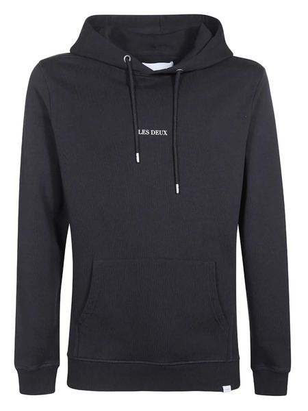  Les Deux Hoodie à Motif Monogrammé - Bleu 