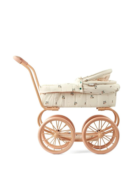  Liewood Poussette Jouet Matelassée à Fleurs - Orange 
