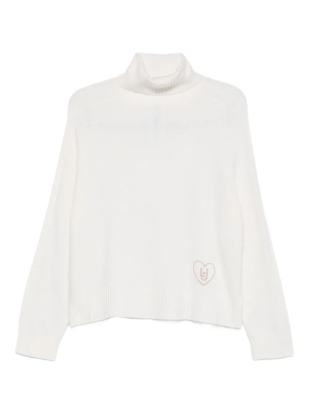  Liu Jo Pull à Logo - Blanc 