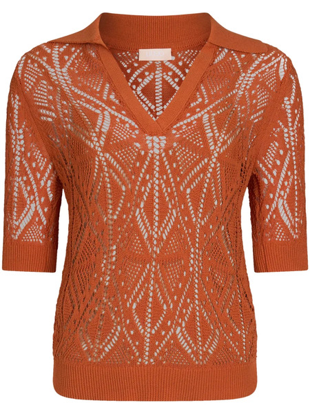  Liu Jo Pull En Crochet - Orange 