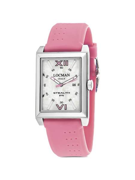  Locman Italy Montre Stealth R 20 Mm En Nacre - Blanc 