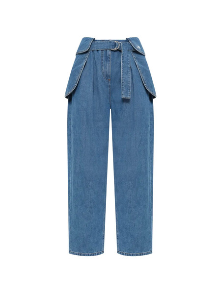  Loewe Belted Cargo Jeans - Bleu 